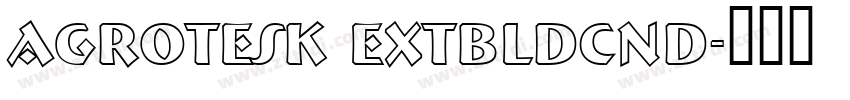 AGrotesk ExtBldCnd字体转换